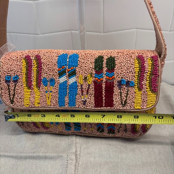 ⛷️Viral Beaded Ski Shoulder Bag - Pink, Blue, Red and Yellow - Made in India⛷️ - Picture 10 of 12